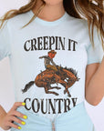 Creepin It Country Short Sleeve Graphic Tee