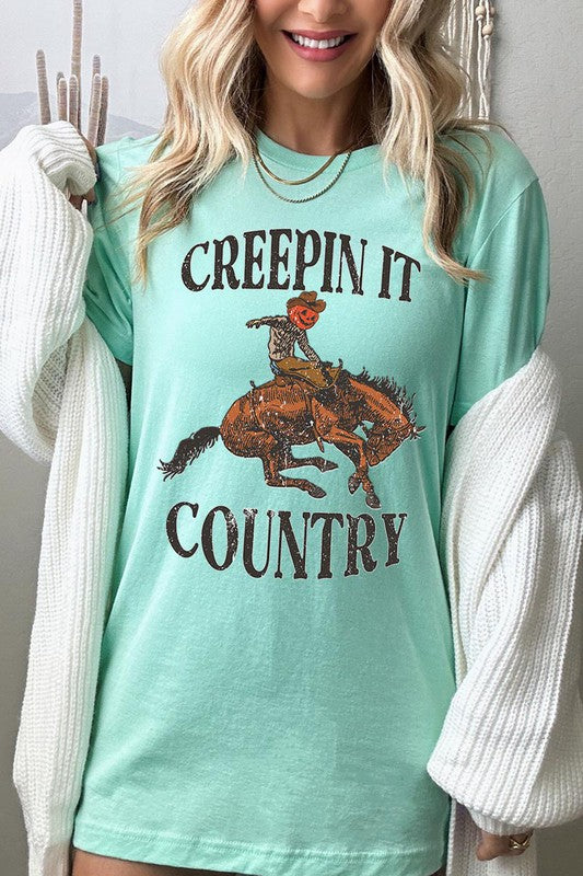 Creepin It Country Short Sleeve Graphic Tee