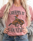 Creepin It Country Short Sleeve Graphic Tee