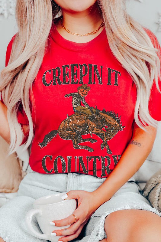 Creepin It Country Short Sleeve Graphic Tee