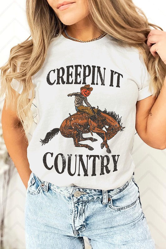 Creepin It Country Short Sleeve Graphic Tee