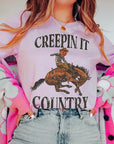 Creepin It Country Short Sleeve Graphic Tee