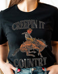 Creepin It Country Short Sleeve Graphic Tee