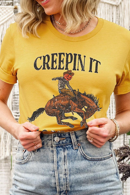 Creepin It Country Short Sleeve Graphic Tee