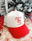 All I Want for Christmas is Cocktails - Red Vintage Trucker Hat - My Pampered Life Seattle