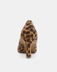 Beast Fashion Faux Suede Leopard Point Toe Pumps