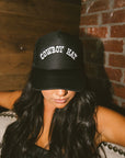 Cowboy Hat Trucker Hat - Black - My Pampered Life Seattle