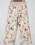 Prairie Rider Western Print Straight Leg Jeans