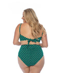 Green Polka Dot High Waist Bikini Set