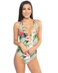 Tropical Keyhole One Piece