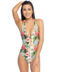 Tropical Keyhole One Piece