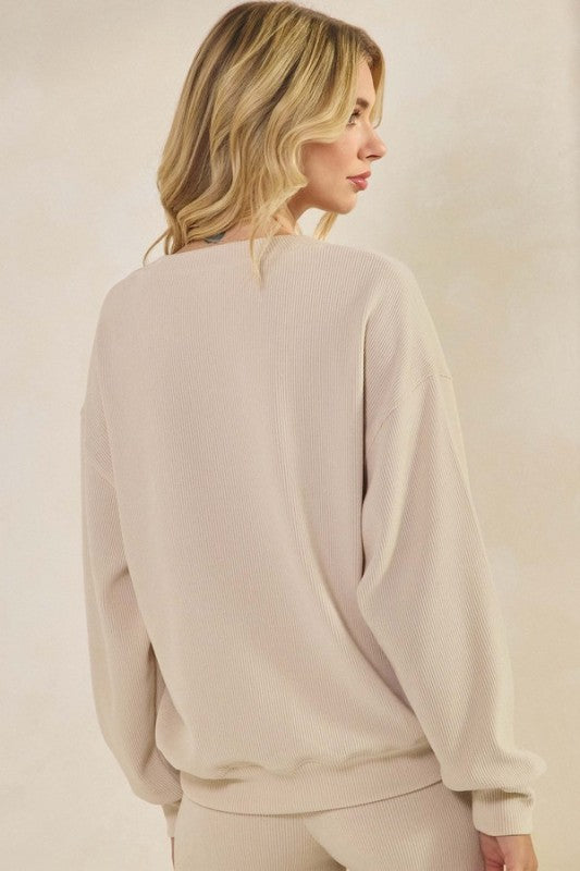 Women's God Is Love Corduroy Graphic Sweatshirt