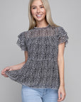 Tiered Chiffon Blouse - Online Only