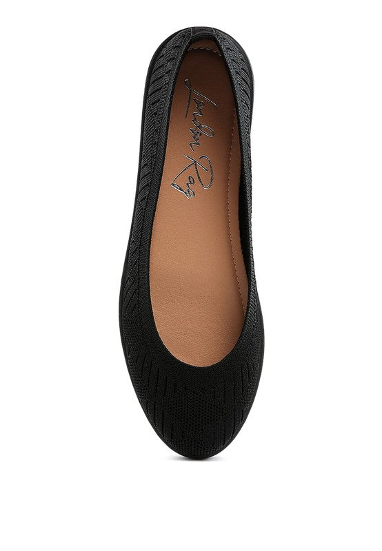 Lubna Knitted Flat Ballet Flats