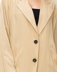 Adora Right Round Button Front Oversized Coat - My Pampered Life Seattle