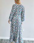 Davi & Dani Printed Long Sleeve Loose Kimono - Online Only