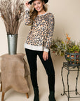 e Luna PLUS Cheetah Print Sweatshirt