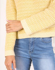 Lilou Herringbone Crew Neck Sweater - Online Only