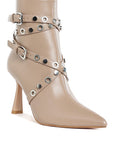 Jaunts Eyelets & Studs Harness Ankle Boots