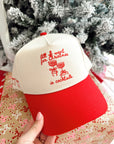 All I Want for Christmas is Cocktails - Red Vintage Trucker Hat - My Pampered Life Seattle