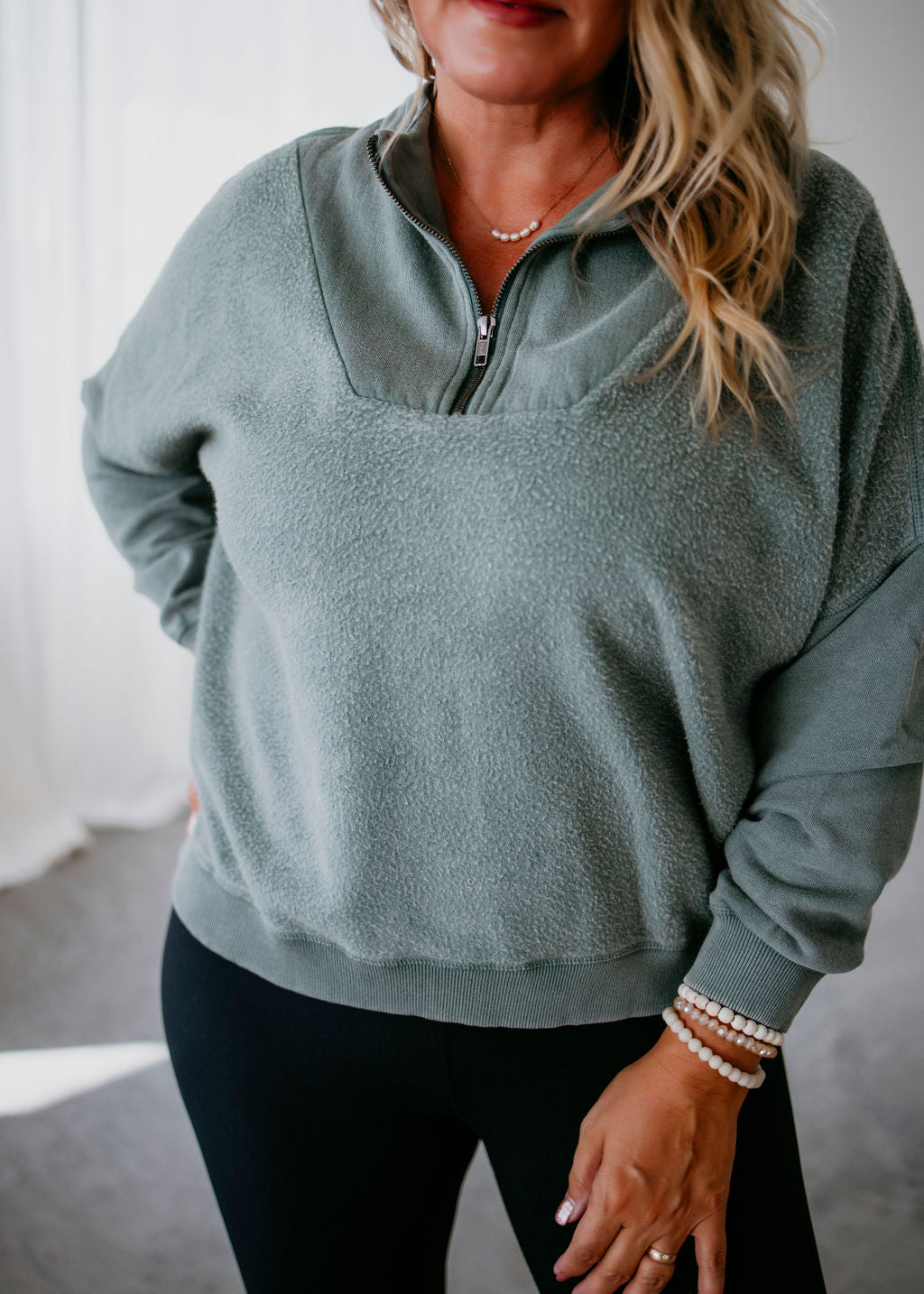 Vonn Half Zip Pullover by Lily and Lottie