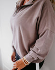 Vonn Half Zip Pullover by Lily and Lottie