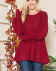 Soft Knit Babydoll Tunic