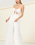 HYFVE Remember Me Front Sash Cutout Jumpsuit