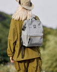 Himawari Waterproof Canvas Backpack Bag with Side Pockets