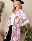 e Luna PLUS Tie Dye Long Cardigan