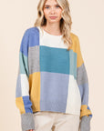 Mittoshop Color Block Round Neck Sweater