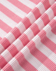 Stripe Puff Sleeve T-Shirt & Drawstring Shorts Set