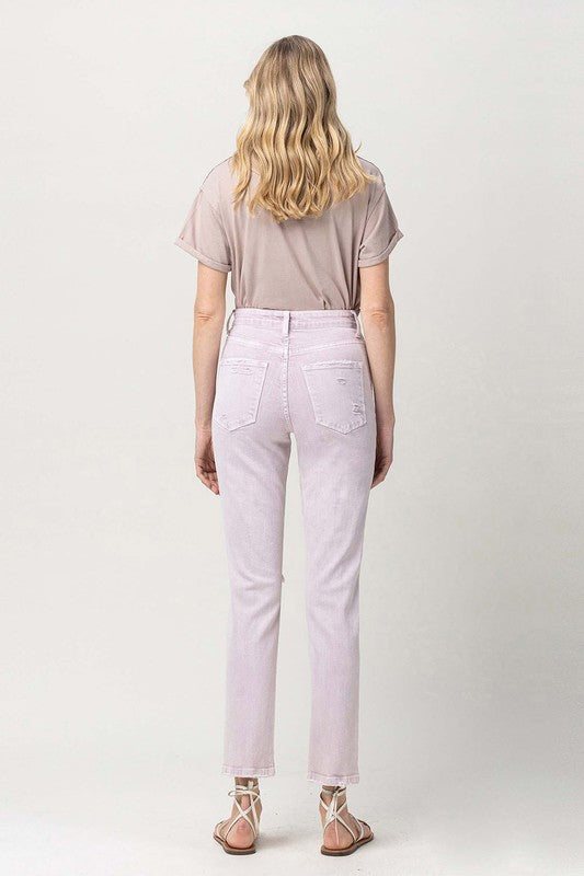 Vervet by Flying Monkey Stretch Mom Jeans in Madden