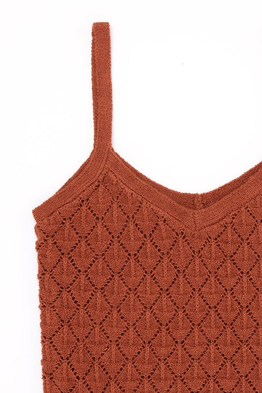 Lilou Crochet Knit Tank