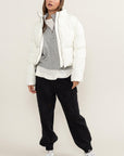 HYFVE Quilted Back Drawstring Puffer Jacket