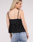 Dot Print Casual Tank Top