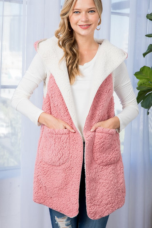 e Luna Sherpa Long Vest