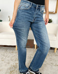 Judy Blue Full Size Mid Rise Release Hem Jeans