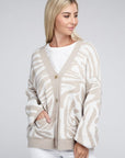 Zebra Pattern Cardigan