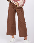 SAGE + FIG Wide Leg Cropped Pants