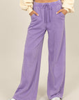 HYFVE Drawstring High Rise Wide Leg Pants