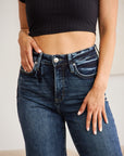 RFM Full Size Tummy Control High Waist Raw Hem Jeans