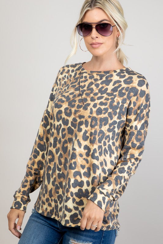 e Luna PLUS Cheetah Sweatshirt