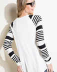 e Luna PLUS Engineering Striped Mix Top