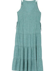 Lilou Turquoise Tiered Dress