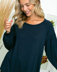 e Luna PLUS Solid Loose Fit Top