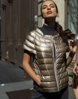 Cotes of London |The St Ives | Down Vest Metallic Gold