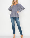 Andrea Stretch Faux Suede Top