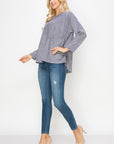 Adi Stretch Faux Suede Top