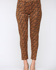 Annelise Stretch Suede Pant - Leopard